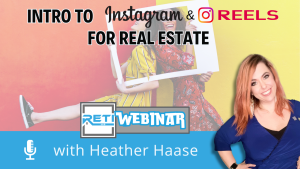 Intro to Instagram & REELS for Real Estate RETI 26 Webinar YouTube Thumbnail image